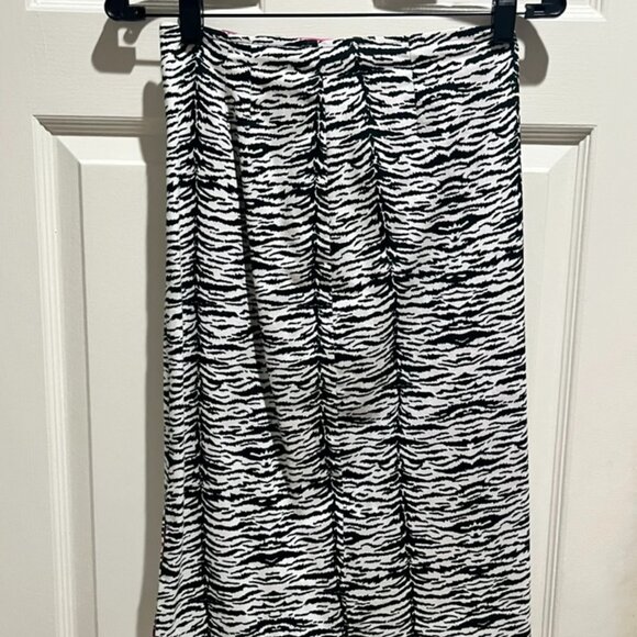 Bliss Zebra Print Skirt w/Pink bead Fringe Size 4 - Picture 2 of 9
